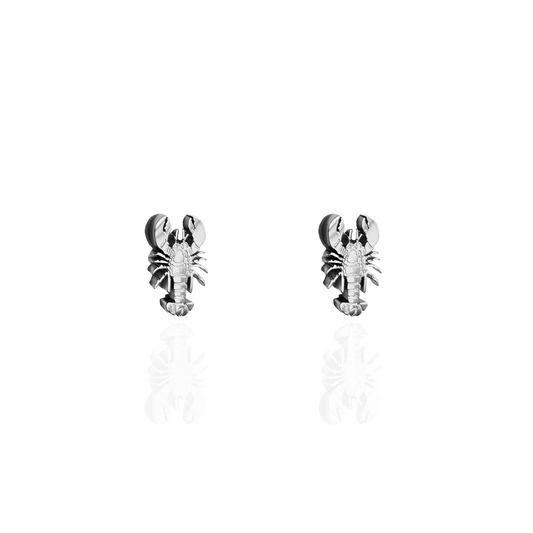 Lobster Earring Studs Silver