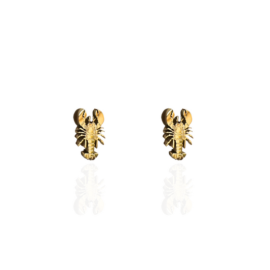 Lobster Earring Studs Gold