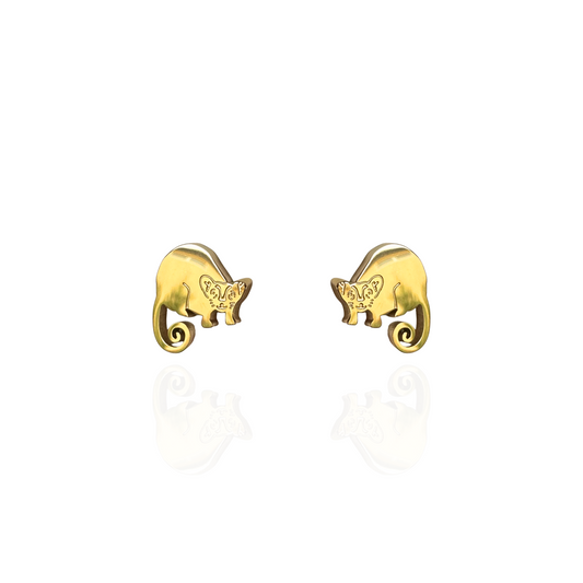 Possum Earring Studs Gold